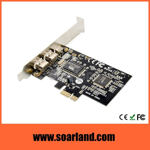 PCIe to Firewire 400 1394a Adapter Card