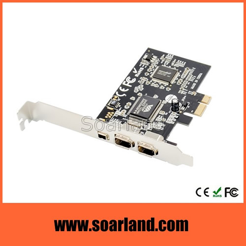 PCIe to Firewire 400 1394a Adapter Card