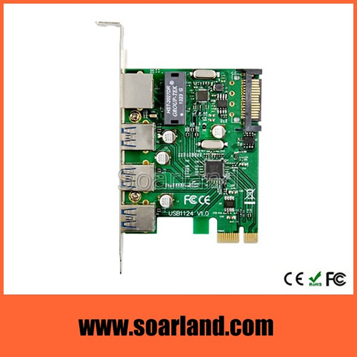 PCIe 3 Ports USB 3.0 RJ45 COMBO