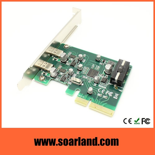 2-Port USB 3.1 Type-C PCIe Card