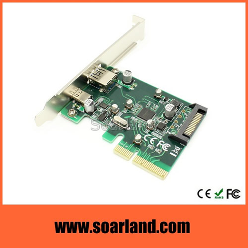 USB 3.1 Type-C + Type-A PCIe Card