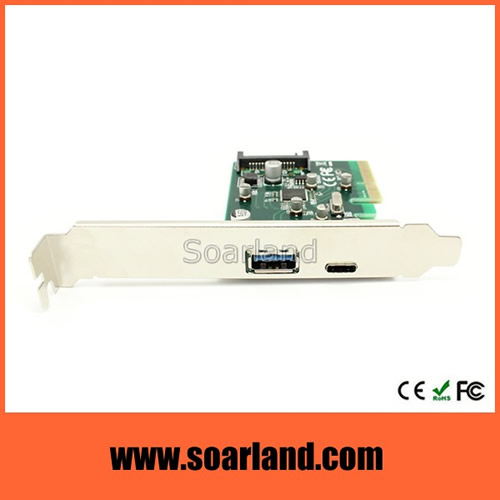 USB 3.1 Type-C + Type-A PCIe Card