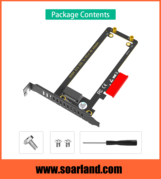 PCIe 4.0 EDSFF E1.S Adapter