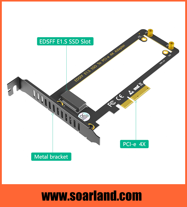 PCIe 4.0 EDSFF E1.S Adapter