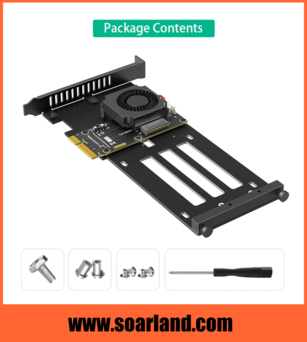 PCIe 5.0 x4 EDSFF Adapter