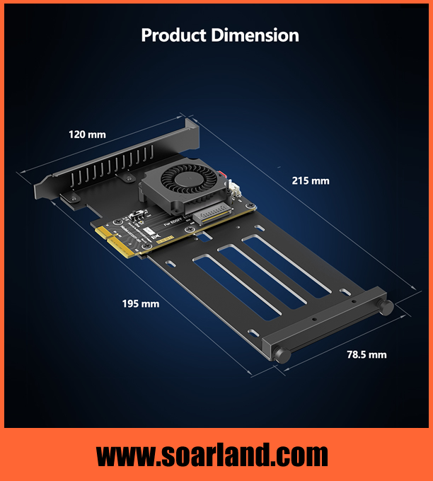 PCIe 5.0 x4 EDSFF Adapter