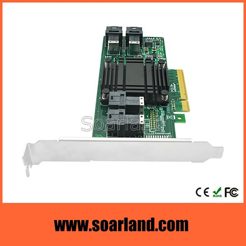PCIe 4 Ports SFF-8643 NVMe SSD Adapter Card