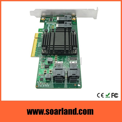 PCIe 4 Ports SFF-8643 NVMe SSD Adapter Card