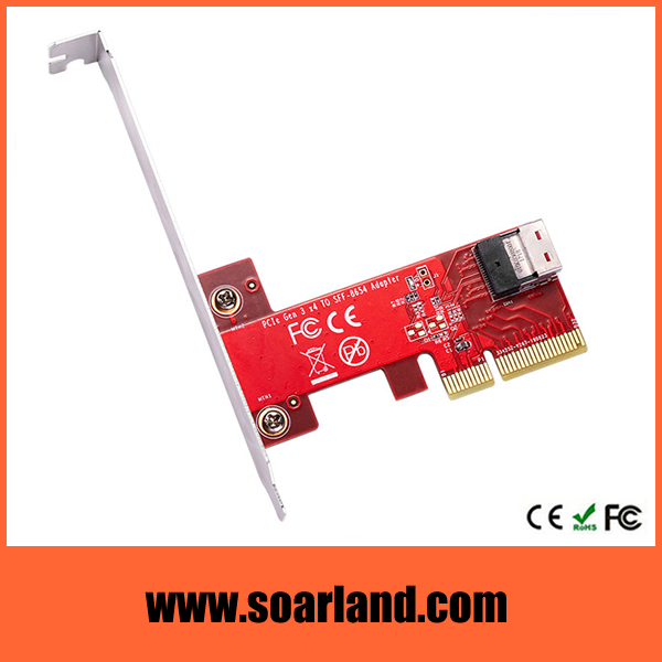 PCIe SlimSAS 4i SFF-8654 Adapter Card