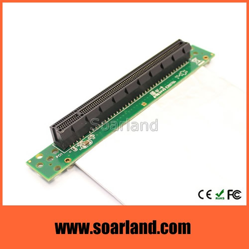 PCIe x16 Riser with Silver Cable