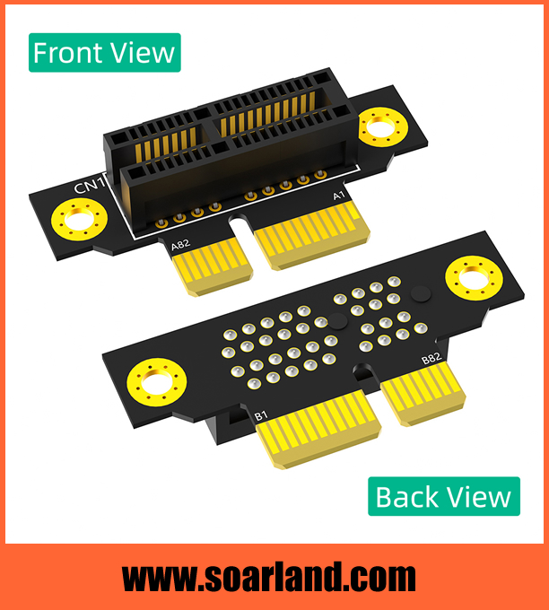 1U Reversed PCIe 3.0 x1 Riser Card