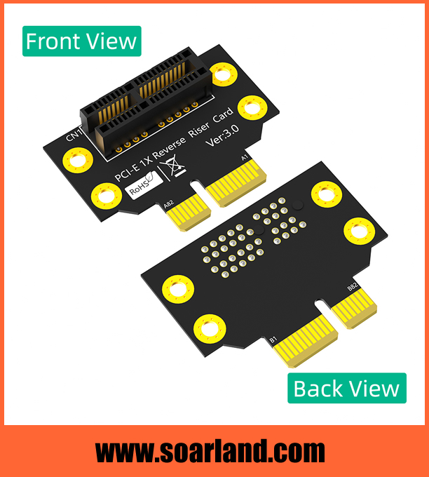 2U Reversed PCIe 3.0 x1 Riser Card