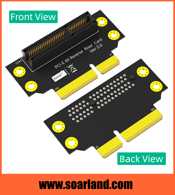 2U Reversed PCIe 3.0 x4 Riser Card