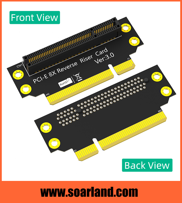 2U Reversed PCIe 3.0 x8 Riser Card