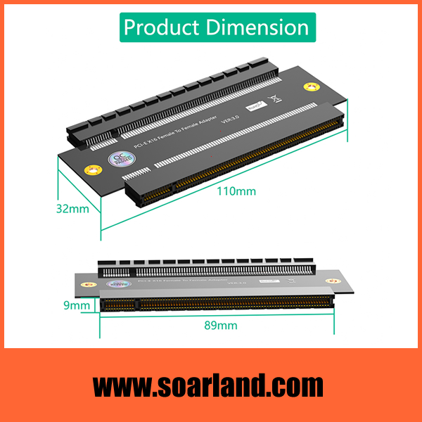 PCIe 3.0 x16 Female to Female Riser Card