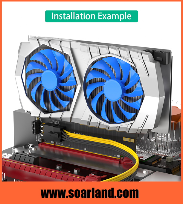 PCIe 5.0 x16 Riser Card