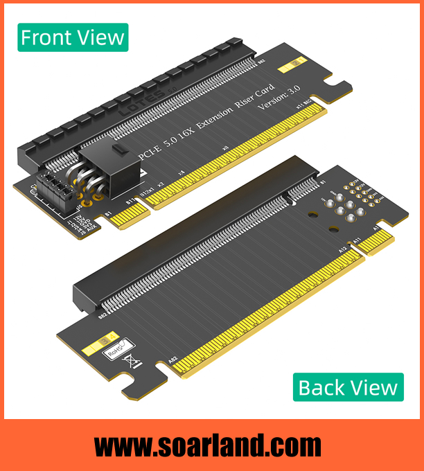 PCIe 5.0 x16 Riser Card