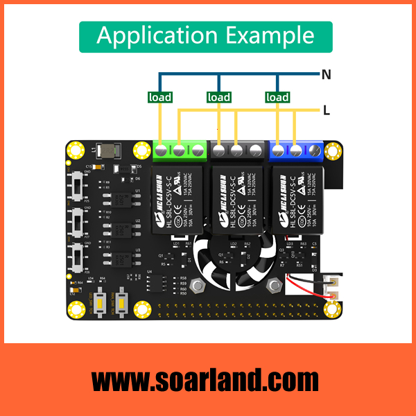 Raspberry Pi Power Relay Board Expansion Module