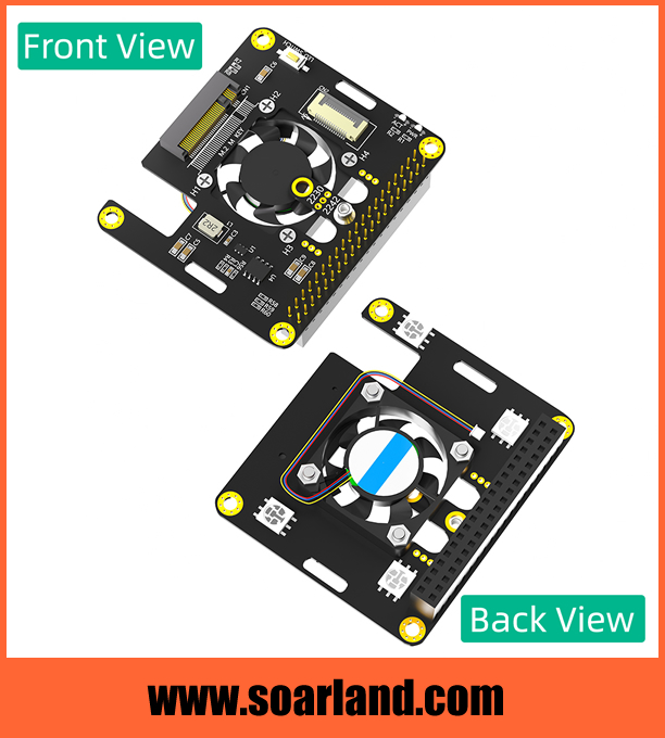 M.2 KEY-M NVMe SSD to Raspberry Pi 5 PCIe Adapter