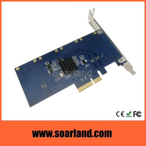 PCIe to 4 ports mSATA Adapter
