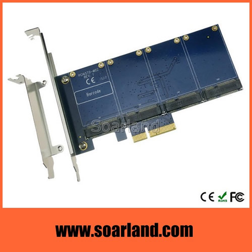 PCIe to 4 ports mSATA Adapter