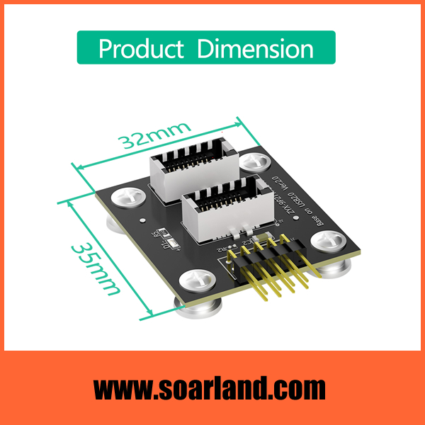 USB 9-Pin to 2 ports Type-E Adapter