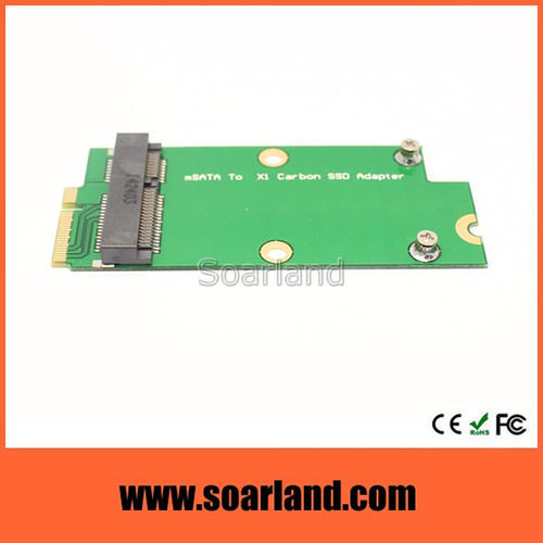 Mini PCI-E mSATA SSD to Lenovo X1 Carbon SSD Add on Cards PCBA with LIF Cable