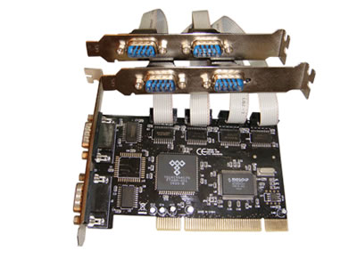 6-fach serielle RS-232 PCI-Karte