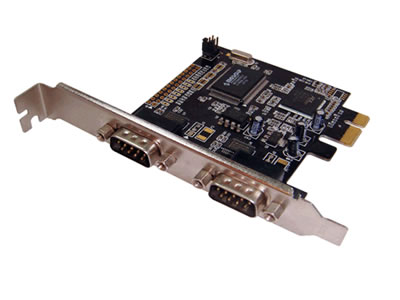 2-Port Serial RS-232 PCI-Express Card