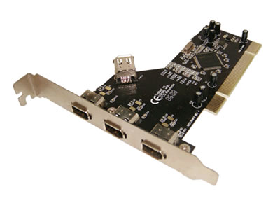4-Port FireWire 400 PCI Card 1394a
