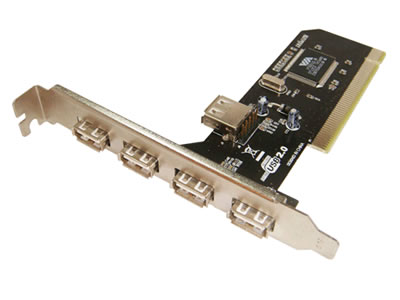 5-Port USB 2.0 PCI-Karte