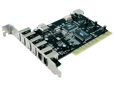 5-Port USB 3 Port FireWire 1394a Combo PCI Card