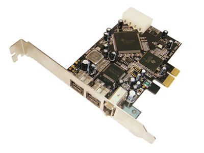 2-Port FireWire 800 1394b 1-Port 1394a PCI-Express-Karte