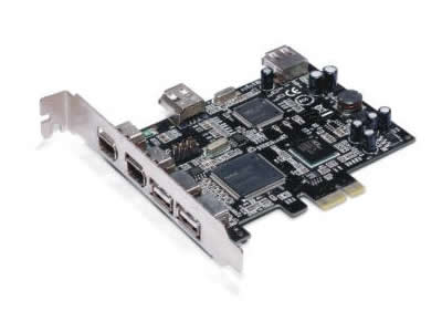 3-Port USB 3 Port FireWire 1394a Combo PCI-Express-Karte