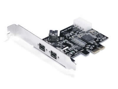 3-Port-1394b FireWire 800 PCI-Express-Karte