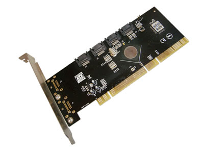 SIL3124 4-Port SATA II PCI-X 64-Bit-Karte