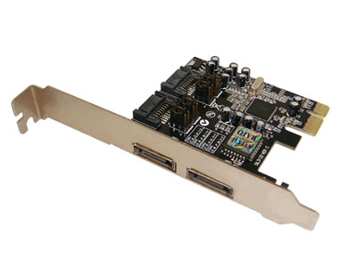 SIL3132 2-Port ESATA 2-Port SATA PCI-Express Card