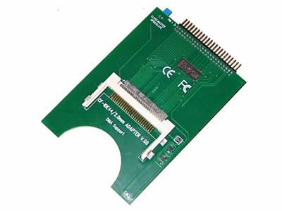 Big PCB Laptop 44-Pin Stecker IDE auf CF-Karte Adapter