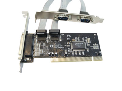 2-Port RS-232 DB9 1-Port Parallel PCI Combo Adapter