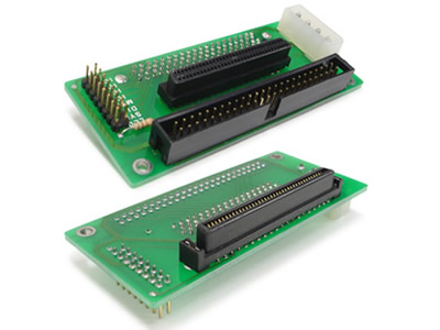 SCA 80-pin auf SCSI 68-Pin/IDC 50-Pin Adapter