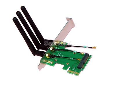 MiniPCI-E zu PCI-E Wireless Adapter