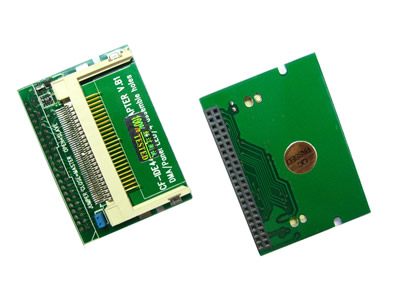 Right-angle Laptop 44-Pin Female IDE To CF Card Adapter