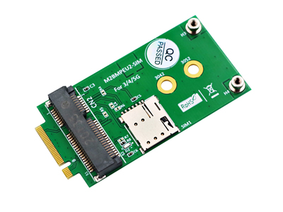 M.2 Key-B to Mini PCIe Adapter with SIM Card
