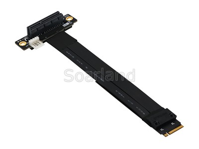 PCIe x4 to M.2 KEY-M Cable Adapter 90 degree