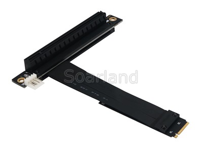 PCIe x16 to M.2 KEY-M Cable Adapter 90 degree