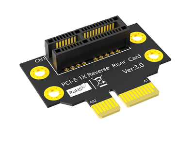 2U Reversed PCIe 3.0 x1 Riser Card