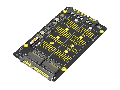 M.2 KEY-B to SATA & KEY-M to U.2 Combo Adapter