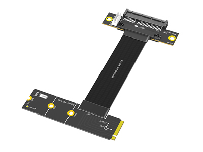PCIe 4.0 x4 to M.2 Leftward Cable Adapter