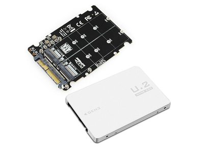 Dual M.2 SSD to U.2 Enclosure