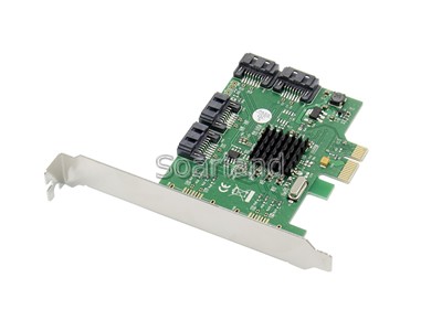 PCIe 4 Ports SATA3 Adapter 88SE9215